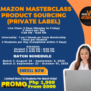 Amazon Masterclass Product Sourcing (Private Label)