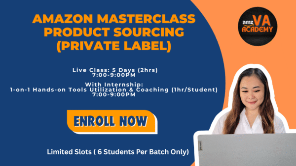 Yellow Textured Self-Help Podcast Promotion Youtube Thumbnail (7) Amazon Masterclass Product Sourcing (Private Label)