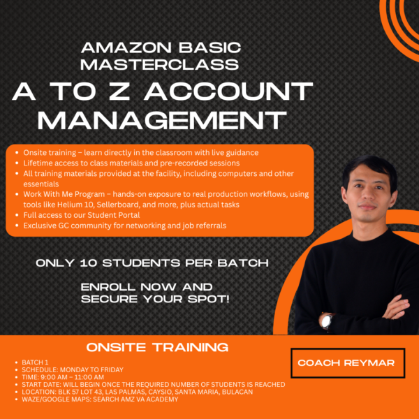 Amazon Basic Masterclass: A to Z Account Management - Onsite Training