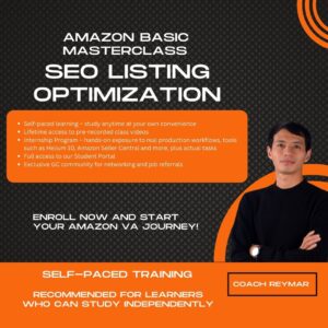 Amazon Basic Masterclass: SEO Listing Optimization - Self-Paced Training