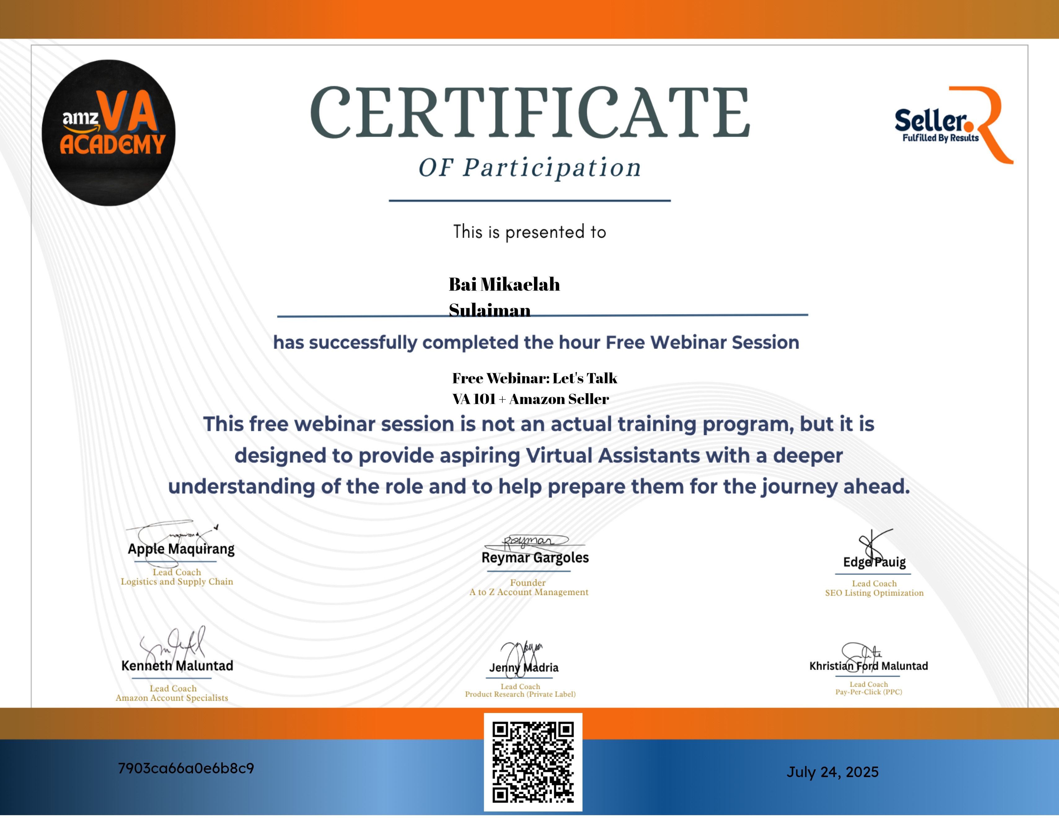 Amazon VA Success Road Map - Self-Paced Training with Certificate Upon Completion